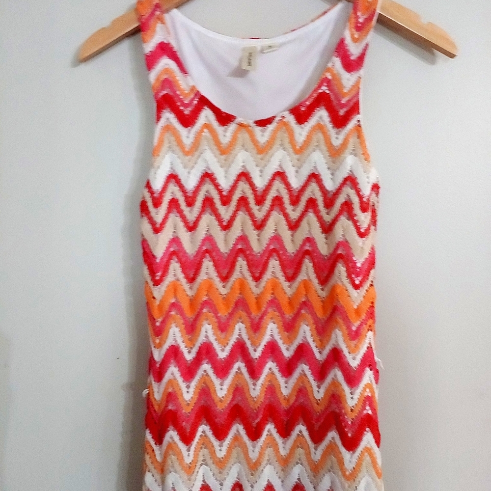 Crocheted chevron dress